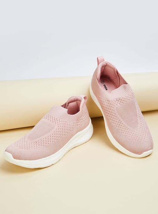 Women Knit Slip-On Sports Shoes
