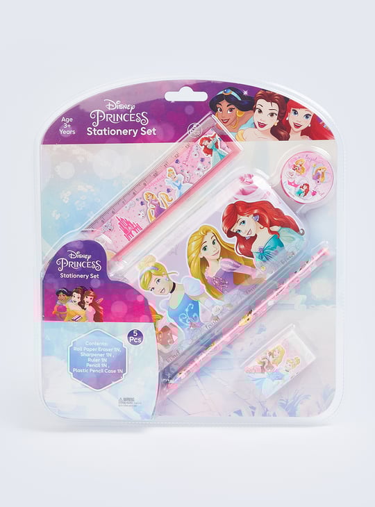 Kids Princess Printed Pencil Box Gift Set