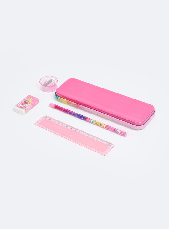 Kids Barbie Printed Pencil Box Gift Set