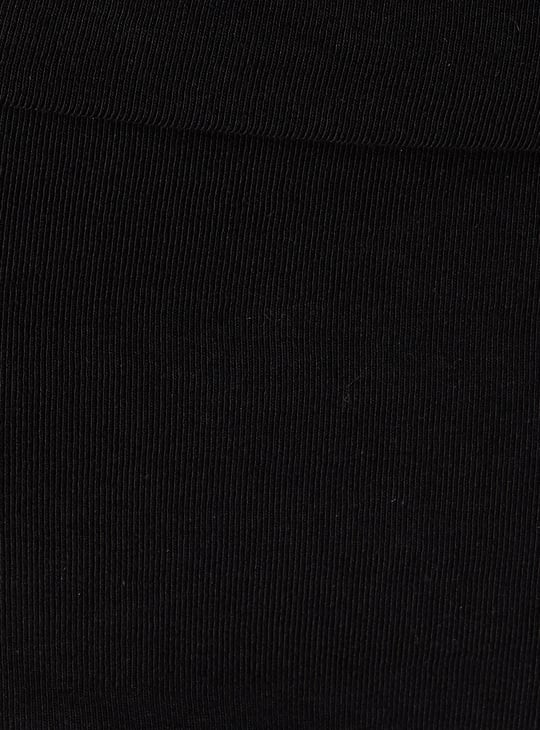 Women Ribbed Off-Shoulder Top