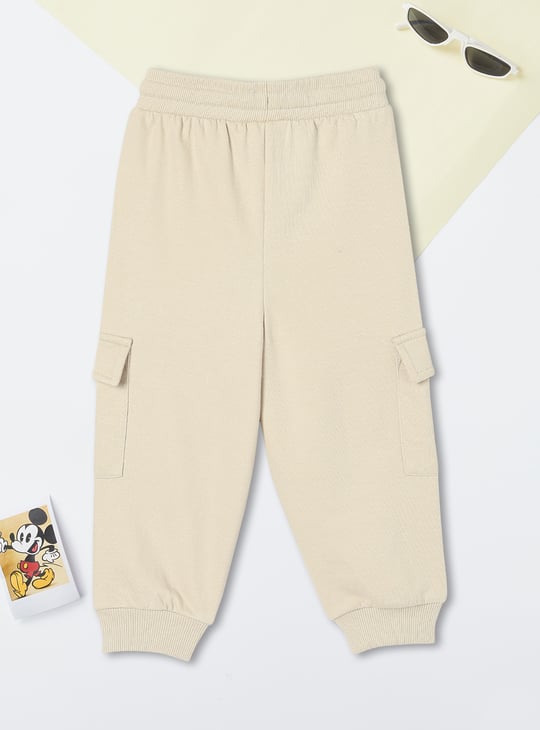 Boys Solid Cargo Joggers