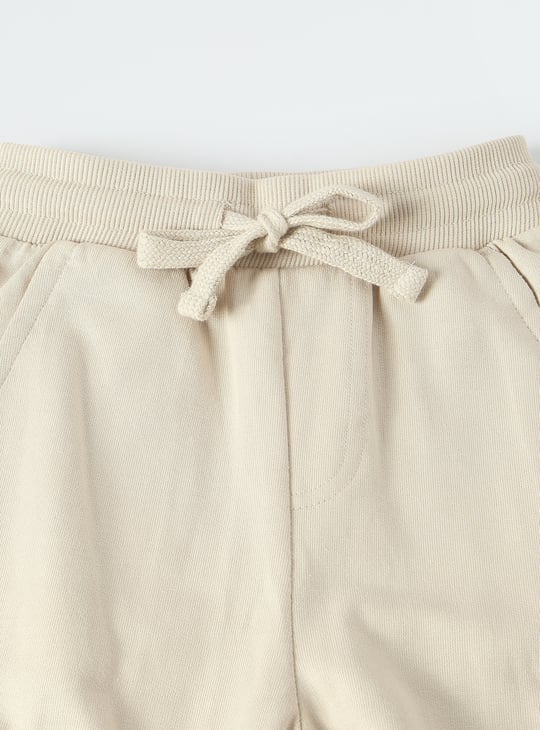 Boys Solid Cargo Joggers