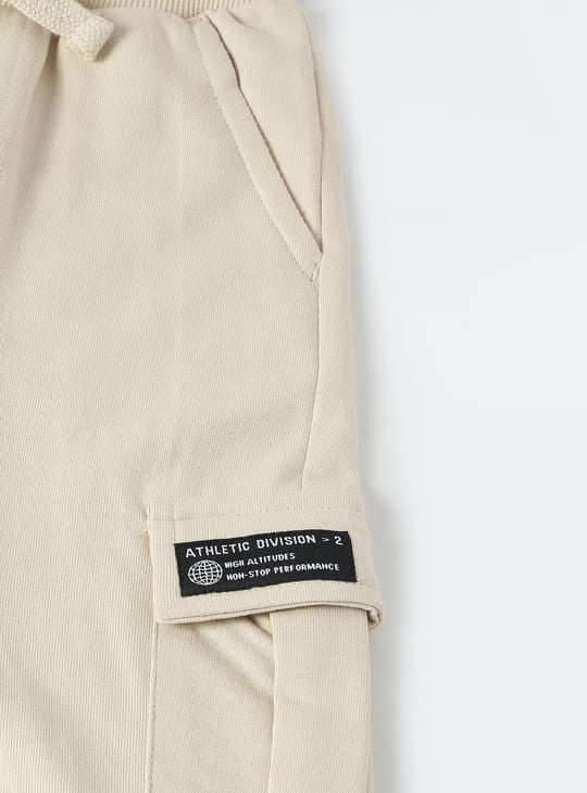 Boys Solid Cargo Joggers