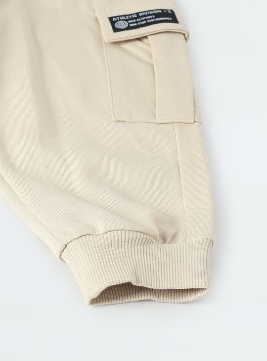 Boys Solid Cargo Joggers