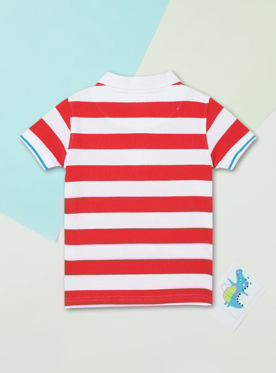 Boys Striped Polo T-shirt