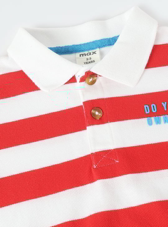 Boys Striped Polo T-shirt