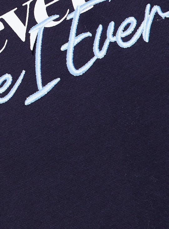 URB_N Women Relaxed Fit Embroidered Sweatshirt