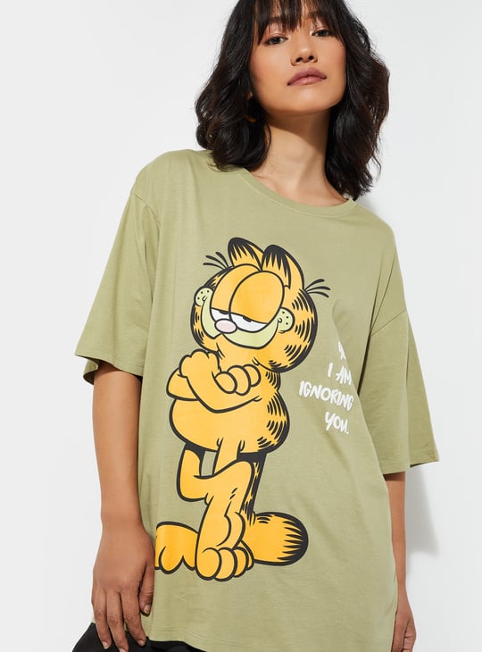 URB_N Women Garfield Printed T-shirt