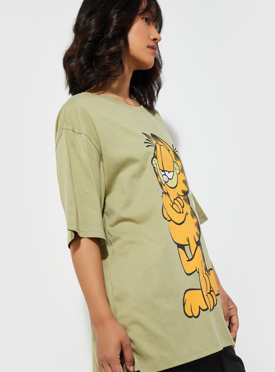 URB_N Women Garfield Printed T-shirt