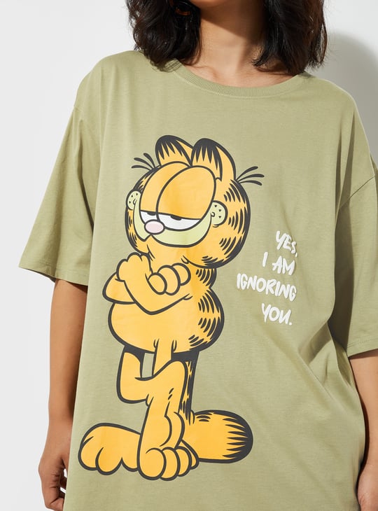 URB_N Women Garfield Printed T-shirt