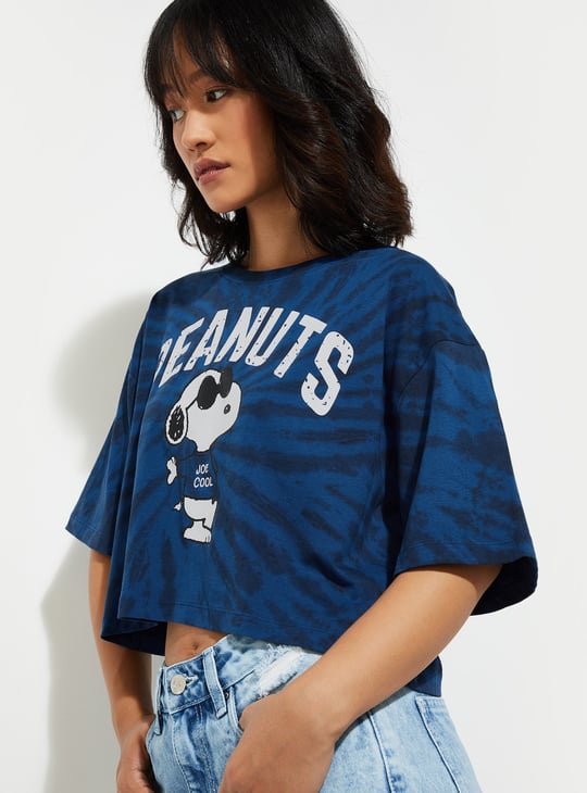 URB_N Women Peanut Snoopy Printed T-shirt