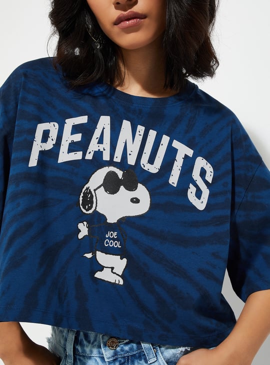 URB_N Women Peanut Snoopy Printed T-shirt