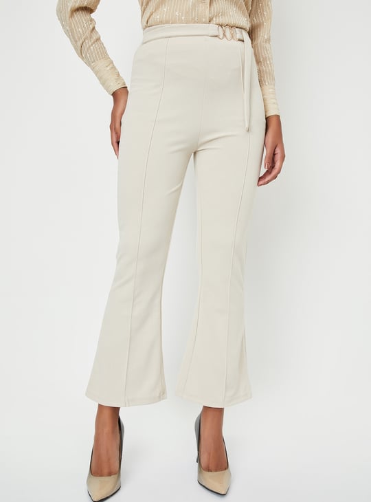 Kalki x Max Women Regular Fit Solid Knit Trousers