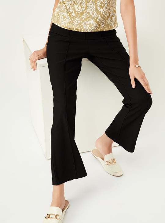 Kalki x Max Women Flared Knit Trousers