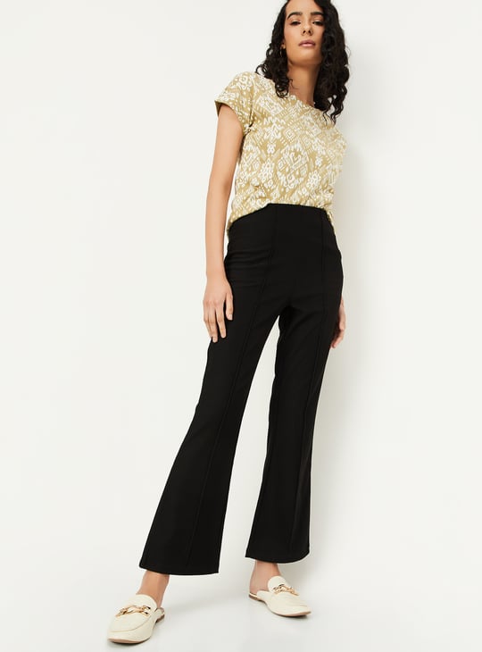 Kalki x Max Women Flared Knit Trousers