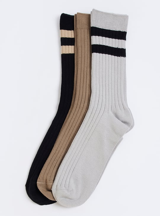 Men Assorted Long-Length Socks - Pack of 3