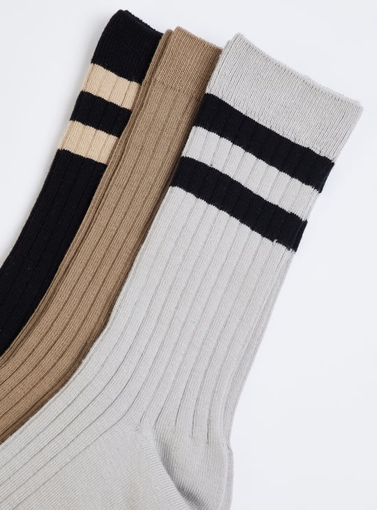 Men Assorted Long-Length Socks - Pack of 3