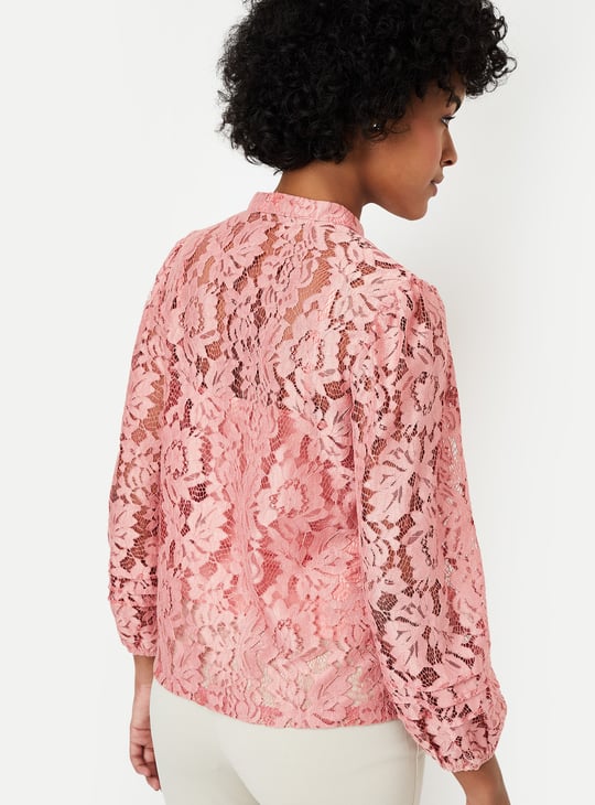 Women Lace Blouse with Camisole