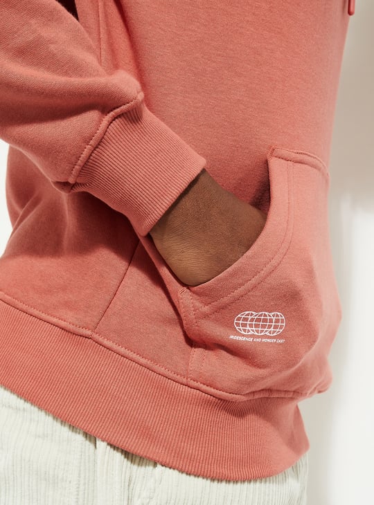 URB_N Men Printed Hooded Sweatshirt