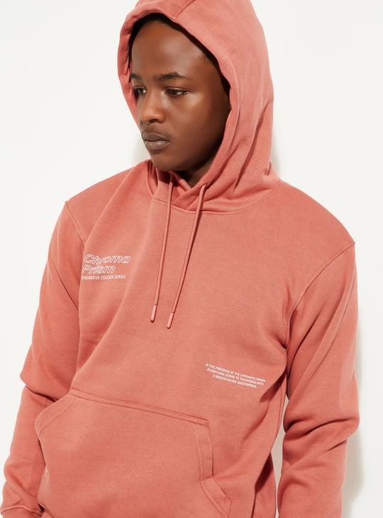 URB_N Men Printed Hooded Sweatshirt