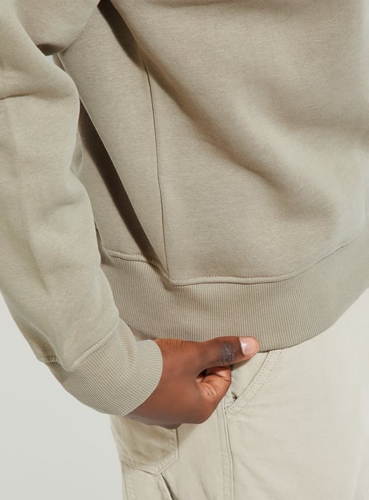 URB_N Men Oversized Solid Sweatshirt
