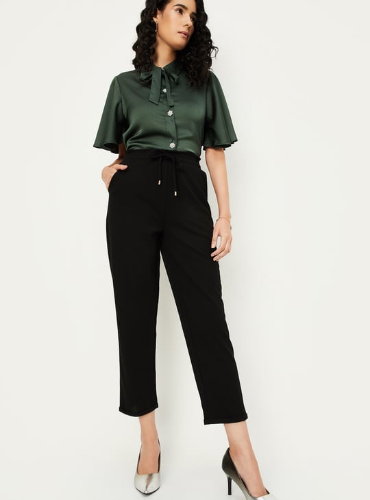 Kalki x Max Women Solid Knit Trousers
