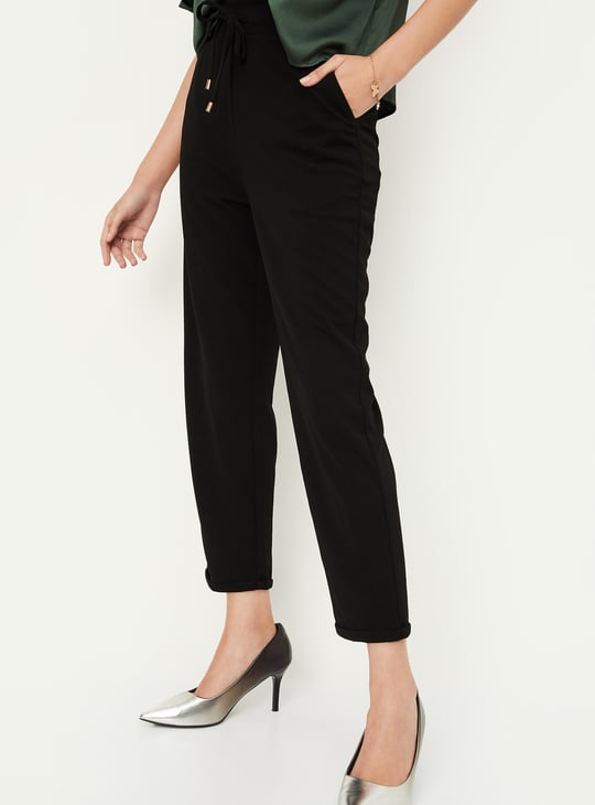 Kalki x Max Women Solid Knit Trousers