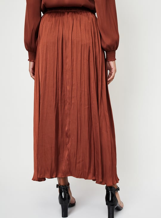 Kalki x Max Women Solid Pleated Skirt Solid