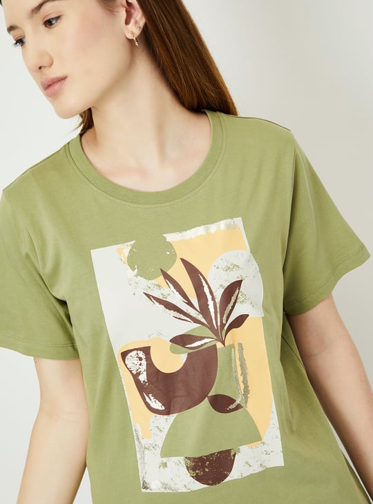 Women Graphic Printed T-shirt