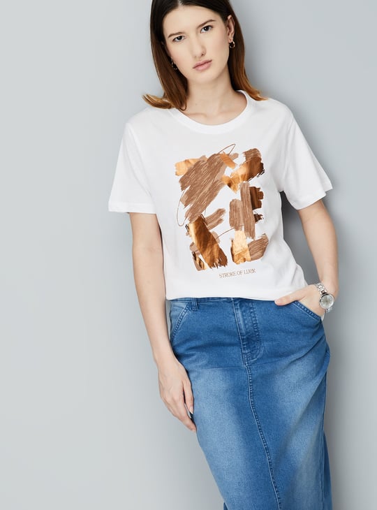 Women Graphic Printed T-shirt