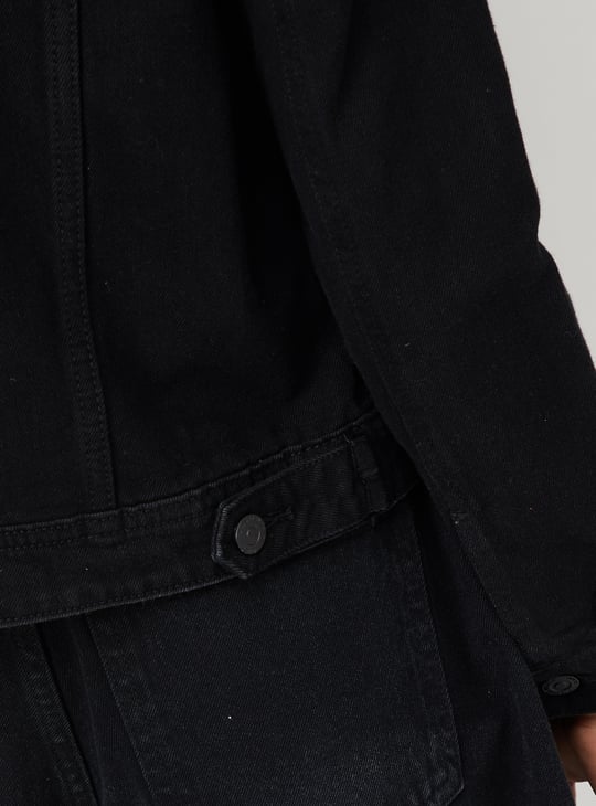 Women Solid Denim Jacket