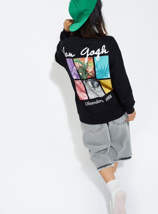 Buy URB_N Women Graphic Printed Sweatshirt Online at just Rs