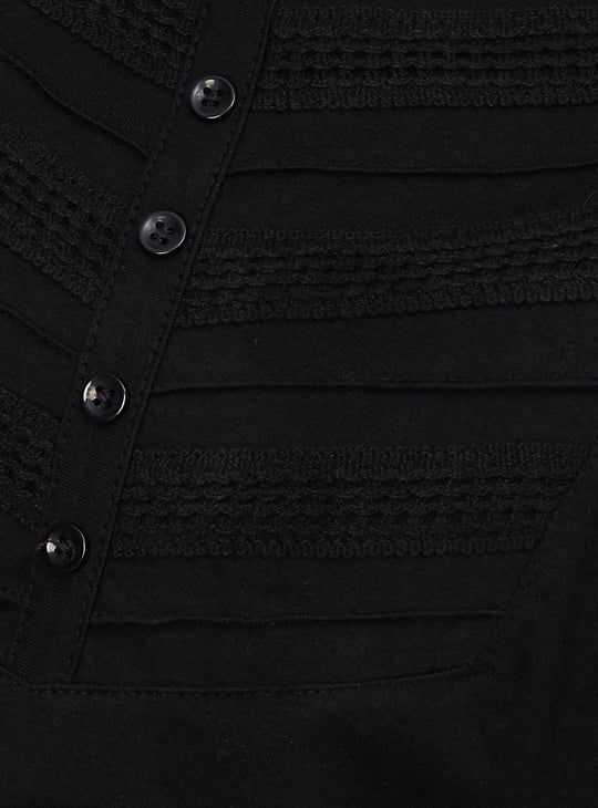 Women Lace Detail T-shirt