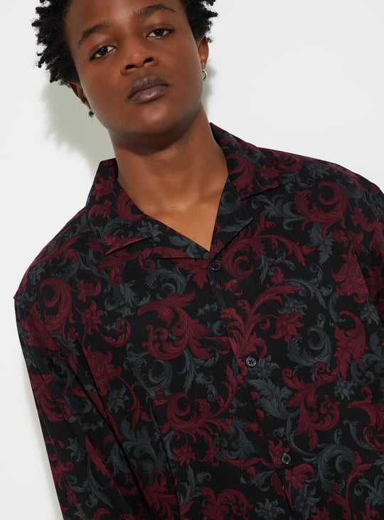 URB_N Men Oversized Printed Resort Shirt