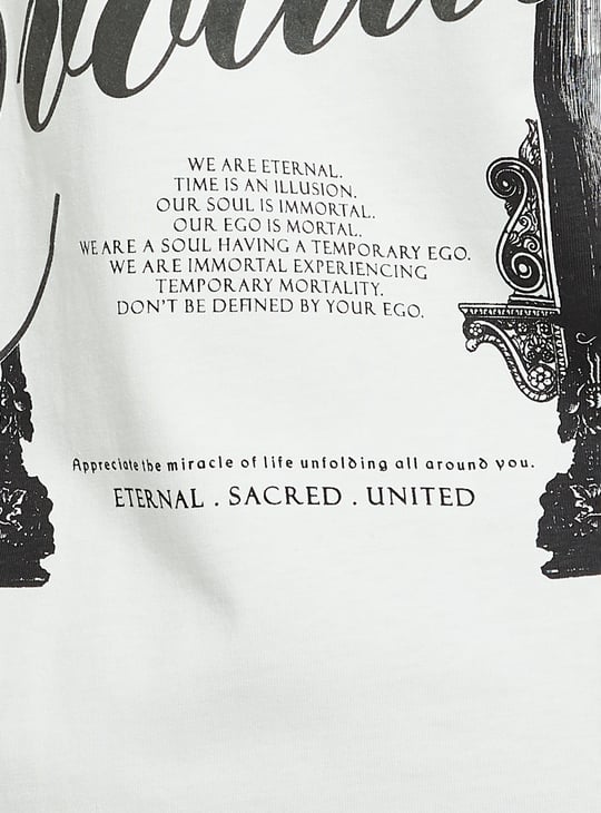 URB_N Men Back Print Oversized T-shirt