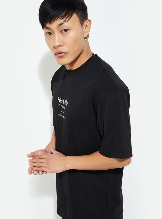 URB_N Men Oversized Back Printed T-shirt
