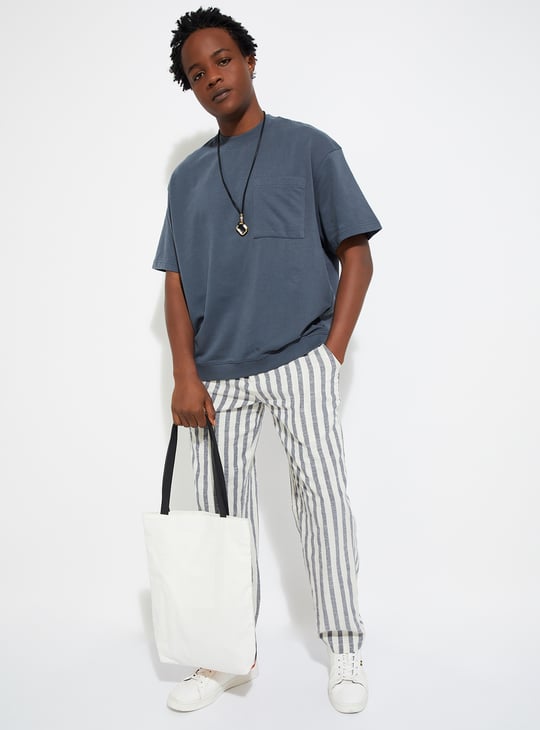 URB_N Men Oversized Solid T-shirt