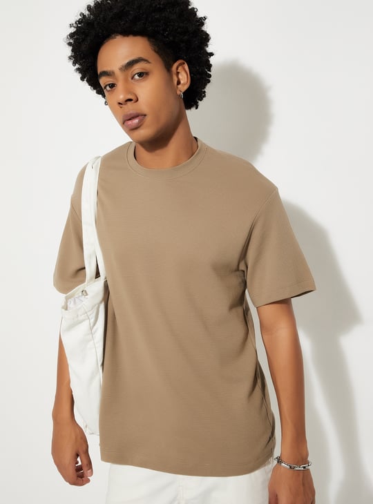 URB_N Men Oversized Solid T-shirt