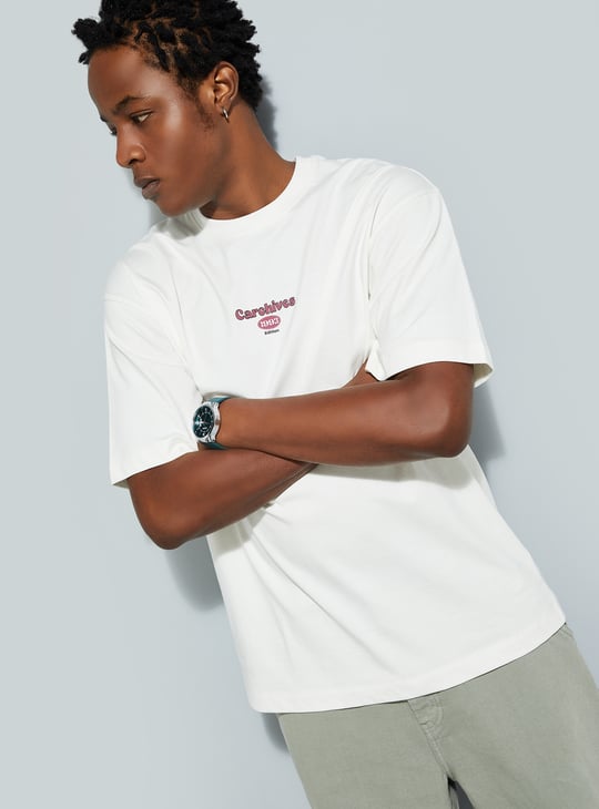 URB_N Men Oversized Back Printed T-shirt