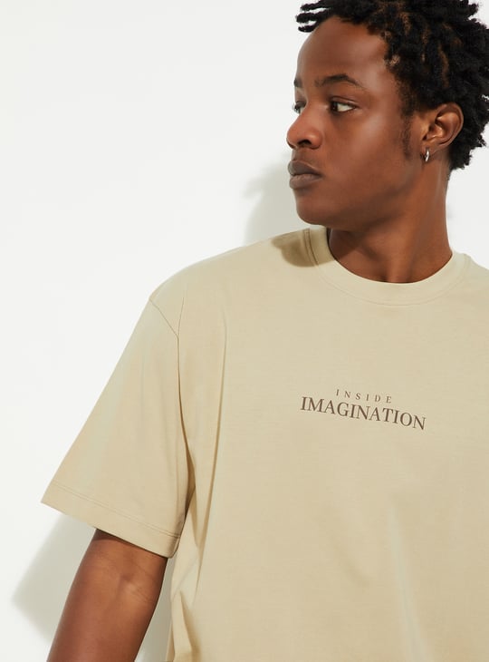 URB_N Men Oversized Back Printed T-shirt
