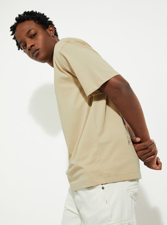 URB_N Men Oversized Back Printed T-shirt