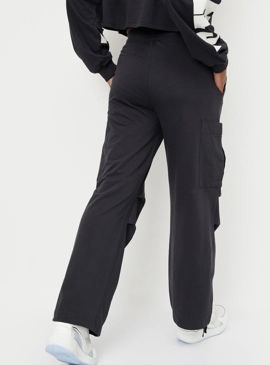 Women Solid Cargo Trousers