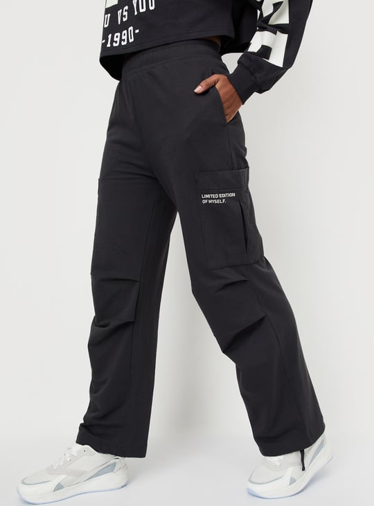 Women Solid Cargo Trousers