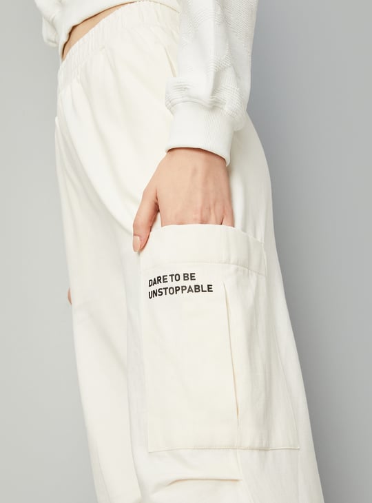 Women Solid Cargo Trousers