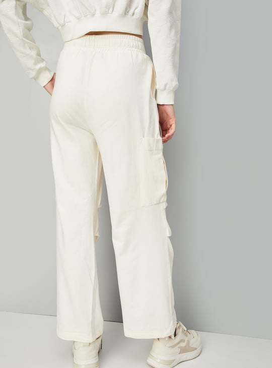Women Solid Cargo Trousers