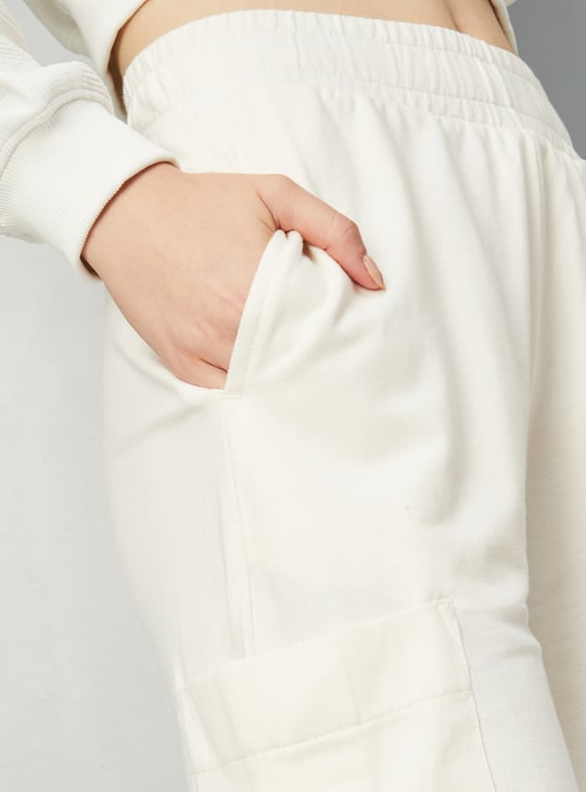 Women Solid Cargo Trousers