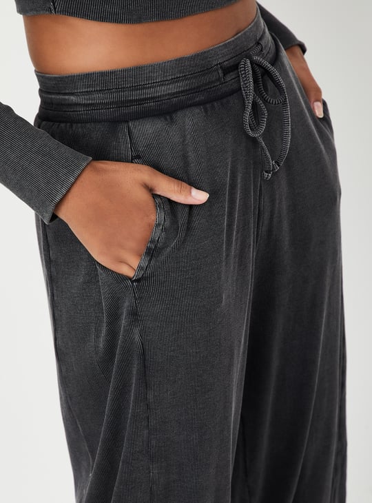 Women Acid Washed Athleisure Joggers