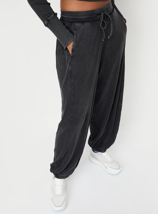 Women Acid Washed Athleisure Joggers