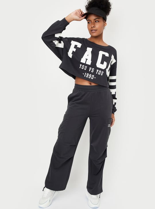 Women Printed Boxy Cropped T-shirt