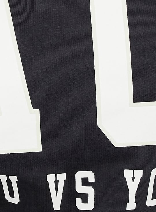 Women Printed Boxy Cropped T-shirt